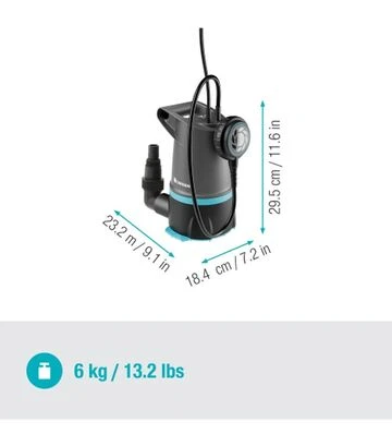 Насос заглибний для чистої/брудної води GARDENA 20000 Basic 2в1 (09018-47.000.00) - фото 2