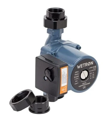 Насос циркуляційний Wetron 100 Вт, 6 м, 75 л/хв, Ø1 1/2" 180 мм, з гайками Ø1" (774532) - фото 2