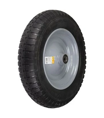 Колесо для тачки Flora 14", 3,50-8, 370×80мм вісь Ø16мм довжина 90мм (5058364) - фото 2