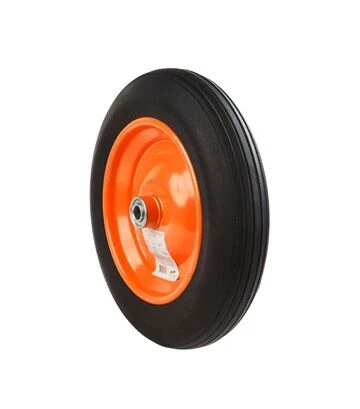 Колесо для тачки Flora безкамерне гумове 14", 3,50-8, 330×60мм вісь Ø16мм довжина 90мм (5058614) - фото 2
