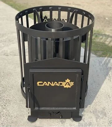 Піч CANADA Бочка 15 м³ для лазні та сауни, без виносу (PBS-CB15-00) - фото 2