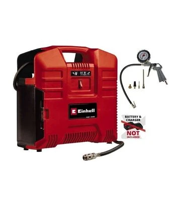 Компрессор аккумуляторный Einhell TE-AC 36/8 Li OF Set-Solo, безмасляный, Без АКБ и ЗУ (4020440) - фото 2
