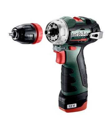 Дриль-шуруповерт акумуляторний Metabo PowerMaxx BS BL Q, 12 В, кейс (601749500) - фото 3