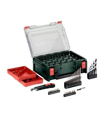 Дриль-шуруповерт акумуляторний Metabo PowerMaxx BS Basic, 12 В + набір аксесуарів (600080710) - фото 2