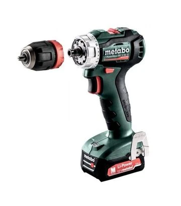 Дрель-шуруповерт аккумуляторный Metabo PowerMaxx BS 12 BL Q, 12 В, 2x2 А*Год, кейс (601045500) - фото 2