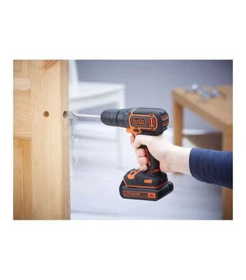 Дрель-шуруповерт аккумуляторный BLACK+DECKER BDCD18, 18 В, 1,5 Агод - фото 2