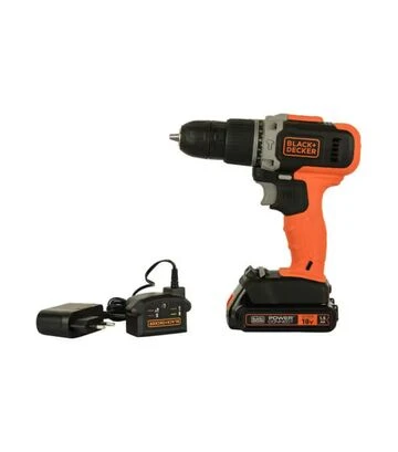 Дриль-шурупокрут ударний акумуляторний BLACK+DECKER BCD003C1, 18 В - фото 2