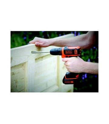 Дриль-шурупокрут акумуляторний BLACK+DECKER BDCDD12, 10,8 В, 1,5 Агод - фото 2