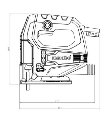 Електролобзик Metabo STEB 65 Quick, 450 Вт, 65 мм (601030000) - фото 2