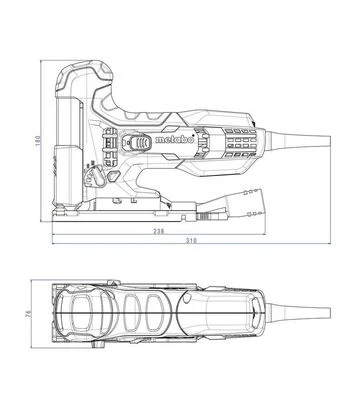 Електролобзик Metabo STE 100 Quick Set, 710 Вт, 20 пилок, кейс (601100900) - фото 2