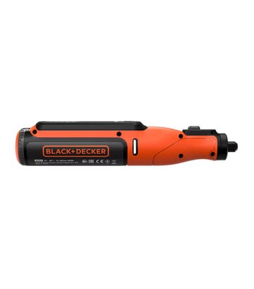 Гравер акумуляторний BLACK+DECKER BCRT8IK, XR Li-lon 7,2 В, 1,5 А*год + комплект аксесуарів, в кейсі - фото 3