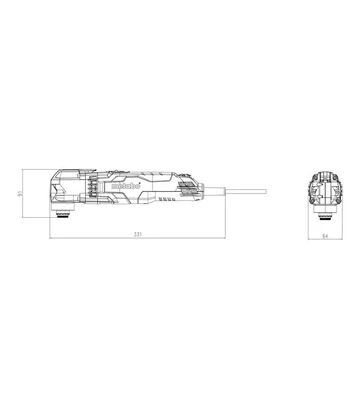 Реноватор Metabo MT 400 Quick, 400 Вт (601406000) - фото 2