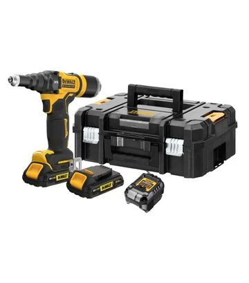 Заклепочный пистолет аккумуляторный DeWALT DCF403D2GT, XR GFN 18 В, 2 А*ч, 10 кН - фото 3