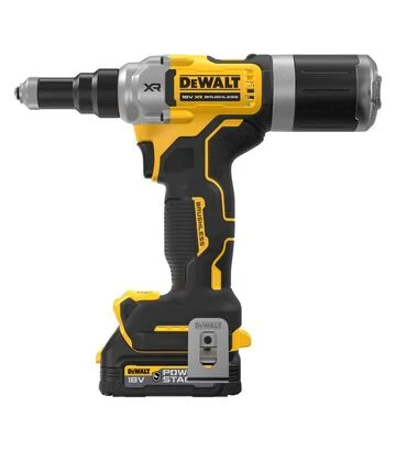 Заклепувальний пістолет акумуляторний DeWALT DCF414E2GT, XR PowerStack GFN 18 В, 1,7 А*год, 20 кН - фото 2