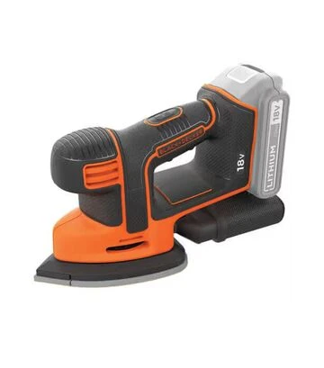Вібраційна шліфмашина акумуляторна BLACK+DECKER BDCDS18N, 110 мм, Без АКБ та ЗП - фото 2