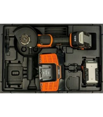 Угловая шлифмашина AEG BEWS18-125BL-502C 18 В кейс (4935464417) - фото 3