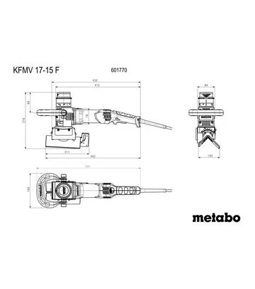 Фрезер кромковий Metabo KFMV 17-15 F, 1700 Вт (601770500) - фото 2
