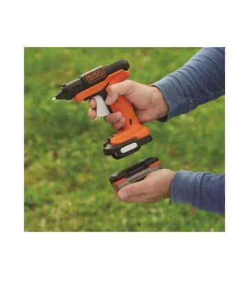 Пистолет клеевой аккумуляторный BLACK+DECKER BDCGG12N, 12 B, 7 мм, 150 °C, без АКБ и ЗП - фото 2