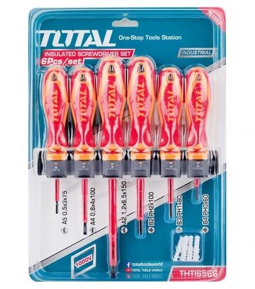 Набір викруток електрика TOTAL THTIS566, Sl, Ph, 6 шт. (THTIS566) - фото 2