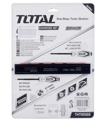 Набір викруток електрика TOTAL THTIS566, Sl, Ph, 6 шт. (THTIS566) - фото 3