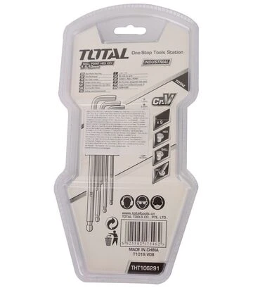 Набір шестигранних ключів TOTAL THT106291, 9 шт. (THT106291) - фото 2