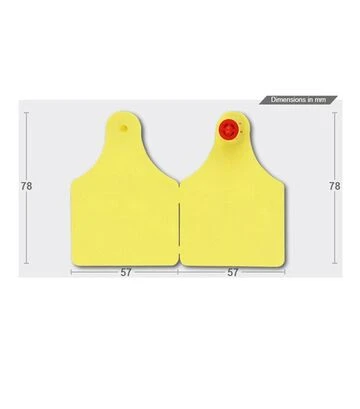 Ушная бирка Caisley FlexoPlus D/D для КРС, без номера, 100 шт - фото 2