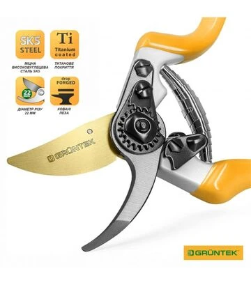 Секатор GRUNTEK Z-25 Professional, 22 мм (295215025) - фото 3