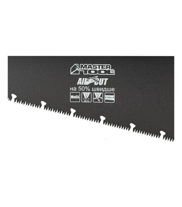 Ножівка столярна Mastertool BLACK ALLIGATOR MAX CUT, 350 мм, з тефлоновим покриттям (14-2435) - фото 2