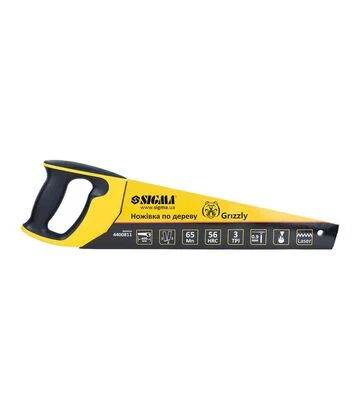 Ножовка по дереву Sigma Grizzly 400 мм, 3TPI (4400811) - фото 3