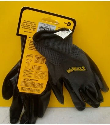 Рукавички DeWalt нейлонові з покриттям нітрилом, розмір L/9 (DPG66L) - фото 3