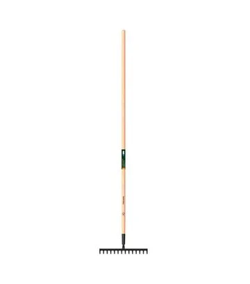 Грабли Fiskars Solid с деревянной ручкой, 14 зубцов (1011598) - фото 2