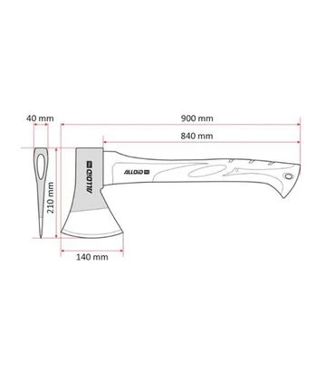 Топор Alloid Pro 1500 г, 900 мм, с фибергласовой ручкой (AF-70141500) - фото 2
