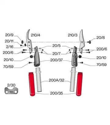 Контрлезо 210/4 для сучкоріза Felco 210 - фото 2
