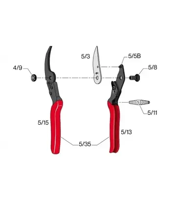 Ріжуче лезо 5/3 для секаторів Felco 5, 160L - фото 2