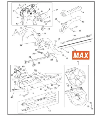 Пружина для садових степлерів Max HT-R1/B1/R45C, №41 (HT11603) - фото 2