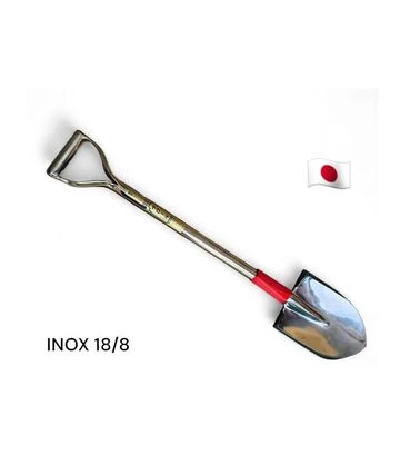 Лопата садова з нержавійки 18-8 INOX HONMAMON FUJIKAWA, 890x220x160 мм, 1,35 кг - фото 2