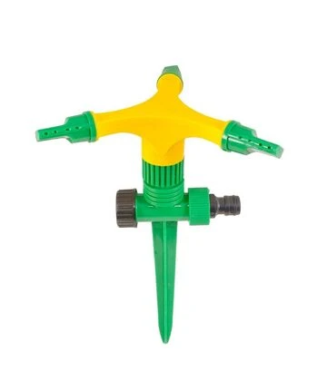 Ороситель для полива MASTERTOOL вращающийся 3-рожковый, 1/2", 12 м, на ножке (92-9322) - фото 3