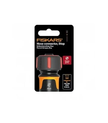 З'єднувач для шланга Fiskars LB30, 3/4", з аквастопом (1027082) - фото 2