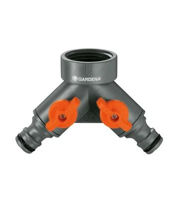 Розподілювач GARDENA 2-канальний, 3/4" (00938-20.000.00) - фото 2
