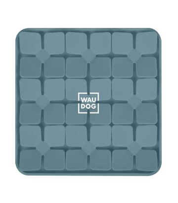 Миска-килимок для собак і котів WAUDOG Silicone для пошуку корму, сіра, 205х205х17 мм - фото 2