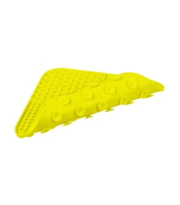 Миска-коврик для собак и кошек WAUDOG Silicone для слизывания, желтая, 190х190х10 мм - фото 2