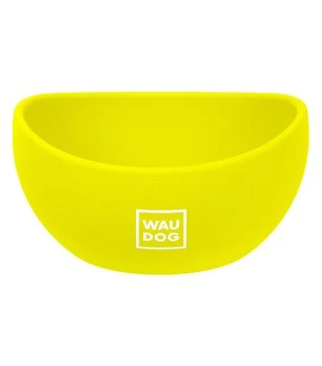 Миска для собак и кошек WAUDOG Silicone желтая, 250 мл - фото 2