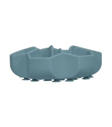 Миска для собак і котів WAUDOG Silicone для повільного харчування, сіра, 450 мл - фото 3