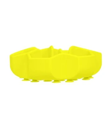 Миска для собак і котів WAUDOG Silicone для повільного харчування, жовта, 450 мл - фото 3