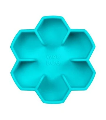 Миска для собак и кошек WAUDOG Silicone для медленного кормления, голубая, 750 мл - фото 2