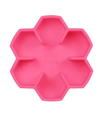 Миска для собак і котів WAUDOG Silicone для повільного харчування, рожева, 750 мл - фото 2