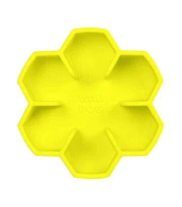 Миска для собак і котів WAUDOG Silicone для повільного харчування, жовта, 750 мл - фото 2