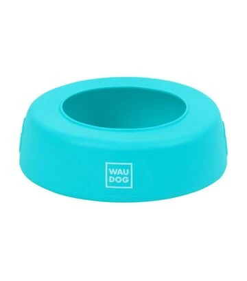 Миска-непроливайка для собак и кошек WAUDOG Silicone голубая, 750 мл - фото 3