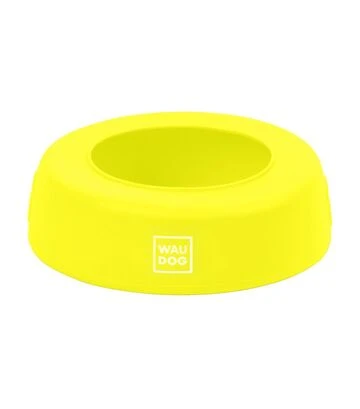 Миска-непроливайка для собак и кошек WAUDOG Silicone желтая, 750 мл - фото 3