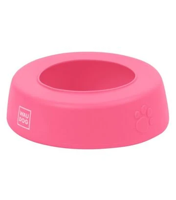 Миска-непроливайка для собак і котів WAUDOG Silicone рожева, 1 л - фото 2